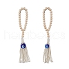 Wood Beads Hanging Ornaments HJEW-JM03312-2