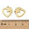 304 Stainless Steel Pendants STAS-A118-01E-G-3
