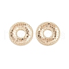 Brass Textured Linking Rings KK-K351-54G-1