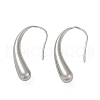 304 Stainless Steel Teardrop Dangle Earrings EJEW-S272-06P-4