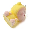 Flocking Resin Pendants RESI-D072-03B-2