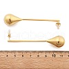 304 Stainless Steel Teardrop Stud Earrings EJEW-M101-03G-3