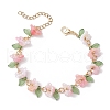 4Pcs Acrylic Beaded Bracelets for Women BJEW-TA00627-3