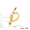 Geometric Stainless Steel Cuff Rings CA9028-2-2