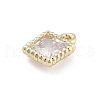 Brass Micro Pave Cubic Zirconia Pendants KK-M306-05G-06-2