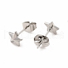 Non-Tarnish 304 Stainless Steel Star Stud Earrings for Women EJEW-C004-08P-2