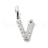 925 Sterling Silver with Cubic Zirconia Charms STER-Q004-01V-S-1