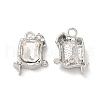 Glass Rectangle with Star Pendants PALLOY-E024-32P-01-1