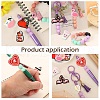 10Pcs 10 Styles Valentine's Day theme Food Grade Eco-Friendly Silicone Focal Beads SIL-YW0001-33-7