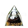 Yin Yang Eight-Trigram Pattern Orgonite Pyramid Resin Display Decorations PW23041290834-1