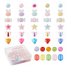 400Pcs 8 Style Acrylic Beads TACR-PJ0001-02-8