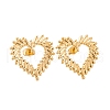 Ion Plating(IP) 304 Stainless Steel Stud Earrings for Women EJEW-P279-05G-1