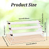 Wood & Acrylic Ring Display Risers RDIS-WH0001-30-2