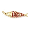 Brass with Cubic Zirconia Pendants KK-G522-43G-03-1