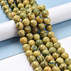 Natural Verdite Stone Beads Strands G-C242-03D-2