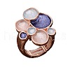 Zinc Alloy & Enamel Finger Rings for Women FS-WG360EB-04-2