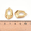 304 Stainless Steel Pendant Cabochon Settings STAS-N109-12G-3