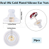 Beebeecraft 30Pcs Silicone Ear Nuts FIND-BBC0002-29G-2