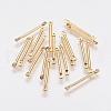 Brass Links Connectors X-KK-F739-10G-1