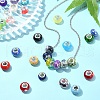 15 Colors Resin European Beads RESI-YW0001-91-5