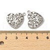 Brass Micro Pave Cubic Zirconia Pendants KK-K355-09P-3