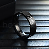 Hand in Hand Pattern 201 Stainless Steel Finger Couple Rings FS-WG9D6F9-03-1