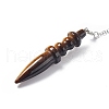 Natural Tiger Eye Pointed Dowsing Pendulums AJEW-B020-06P-02-3