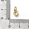 Brass Micro Pave Clear Cubic Zirconia Pendants ZIRC-I070-022G-3