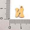 201 Stainless Steel Charms STAS-U016-01G-N-3