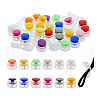 DICOSMETIC 36Pcs 12 Colors Plastic Cord Locks Clip Ends KY-DC0001-21-8