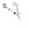 2Pcs Acrylic Gemtone Plastic Phone Hand Strap Chains HJEW-JM03025-02-5