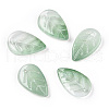 Baking Painted Transparent Glass Petal Beads DGLA-N004-06-1