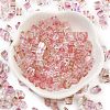 Spray Painted Glass Seed Beads SEED-A034-01B-2