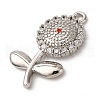 Brass Micro Pave Cubic Zirconia Pendants KK-I276-04P-05-2