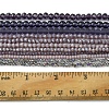 Electroplate Glass Beads Strands EGLA-FS0001-42F-5
