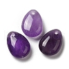 Natural Amethyst Teardrop Charms G-M410-01-05-1