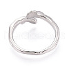 Brass Cuff Ring Settings KK-T076-41P-3
