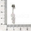 304 Stainless Steel Clear Cubic Zirconia Curved Barbell Belly Button Rings AJEW-D306-03P-05-4