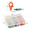 60Pcs 6 Colors Spray Painted Eco-Friendly Alloy Lobster Claw Clasps FIND-YW0001-40-NR-6