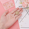   100Pcs 2 Color Brass Linking Rings KK-PH0004-07-3