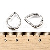 Brass Irregularity Spring Gate Rings KK-U072-43A-P-3