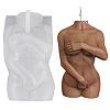 DIY Naked Women Candle Making 3D Bust Portrait Silicone Molds DIY-G047-02-2