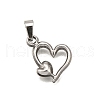 304 Stainless Steel Pendants STAS-B086-05P-1