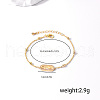 Brass Oval Link Bracelets XB4113-1-5