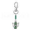 Angel ABS Plastic Imitation Pearl Pendant Decooration HJEW-JM01942-4