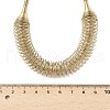 304 Stainless Steel Irregular Twisted Chain Spiral Bib Necklaces for Women NJEW-B127-01G-02-3