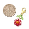 7Pcs 7 Colors Glass Pendants Decorations HJEW-MZ00249-5