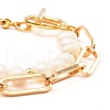 Shell Pearl Beaded Bracelets for Girl Women BJEW-TA00014-5