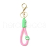 Cat Paw Print PVC & Iron Alloy Lobster Claw Clasp Keychain KEYC-JKC01105-05-2