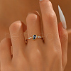 925 Sterling Silver Micro Pave Cubic Zirconia Finger Rings for Women PV7544-2-5